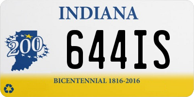 IN license plate 644IS