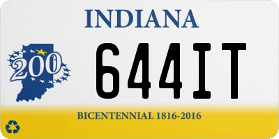 IN license plate 644IT