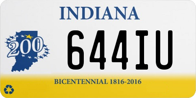 IN license plate 644IU