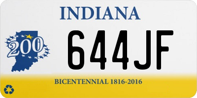 IN license plate 644JF