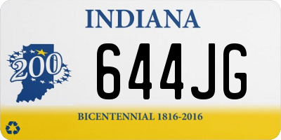 IN license plate 644JG