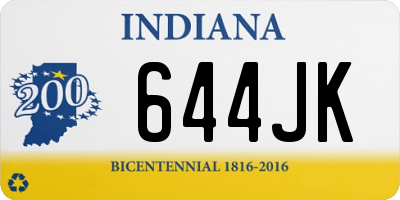IN license plate 644JK
