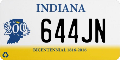 IN license plate 644JN