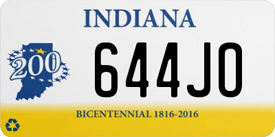 IN license plate 644JO