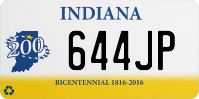 IN license plate 644JP