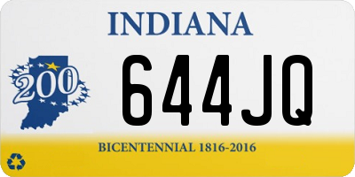 IN license plate 644JQ