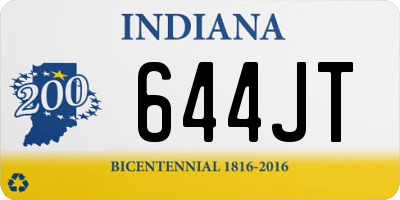 IN license plate 644JT