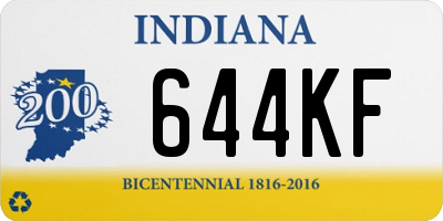 IN license plate 644KF