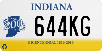 IN license plate 644KG