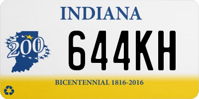 IN license plate 644KH