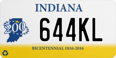 IN license plate 644KL