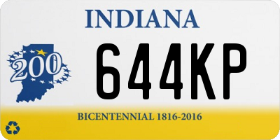 IN license plate 644KP