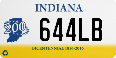 IN license plate 644LB