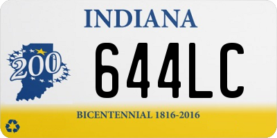 IN license plate 644LC