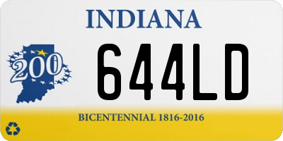 IN license plate 644LD