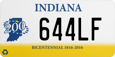 IN license plate 644LF