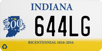 IN license plate 644LG