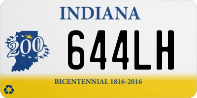 IN license plate 644LH