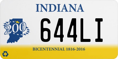 IN license plate 644LI