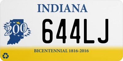 IN license plate 644LJ