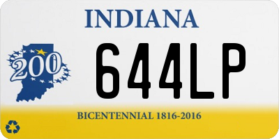 IN license plate 644LP