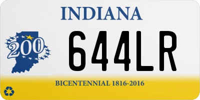 IN license plate 644LR