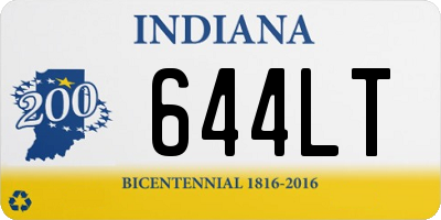 IN license plate 644LT