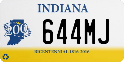 IN license plate 644MJ