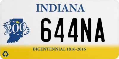 IN license plate 644NA