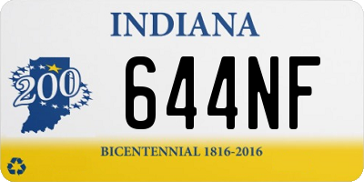 IN license plate 644NF