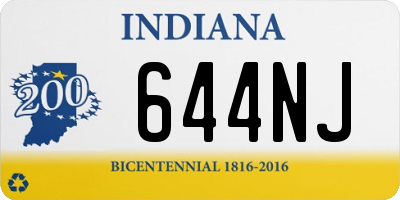 IN license plate 644NJ