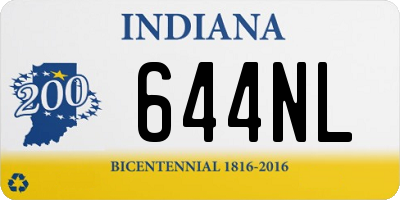 IN license plate 644NL