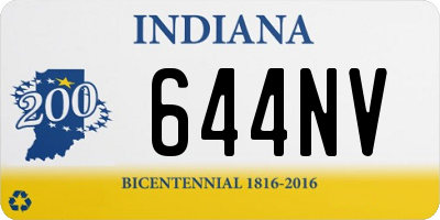 IN license plate 644NV