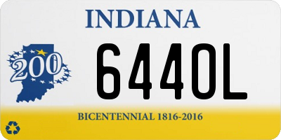 IN license plate 644OL