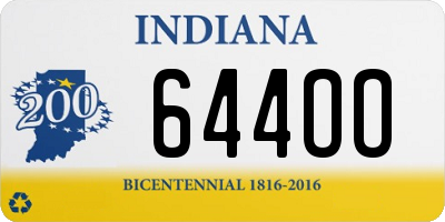 IN license plate 644OO