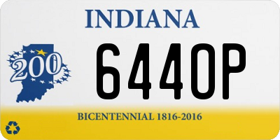 IN license plate 644OP