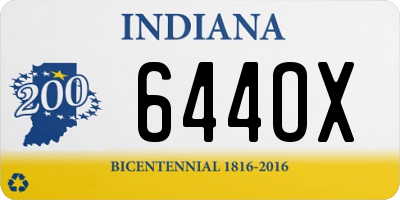 IN license plate 644OX