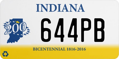 IN license plate 644PB