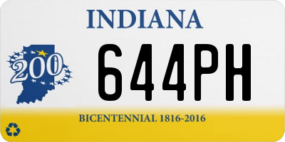 IN license plate 644PH