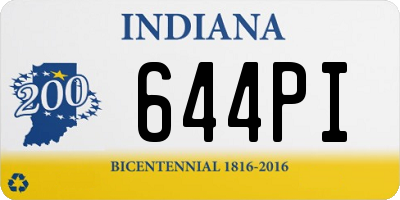 IN license plate 644PI