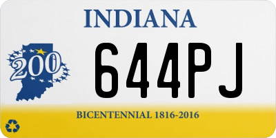 IN license plate 644PJ