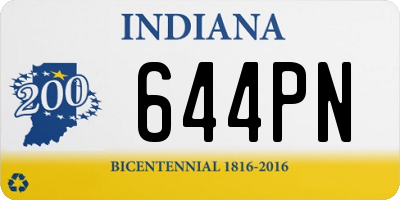 IN license plate 644PN