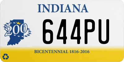 IN license plate 644PU