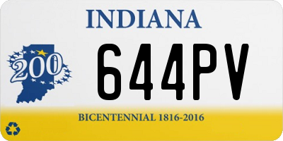 IN license plate 644PV