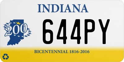 IN license plate 644PY