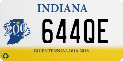 IN license plate 644QE