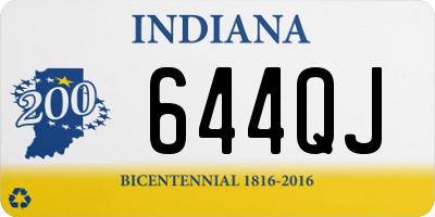 IN license plate 644QJ