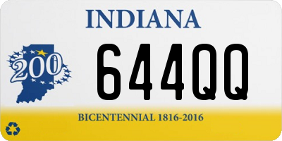 IN license plate 644QQ