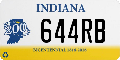 IN license plate 644RB