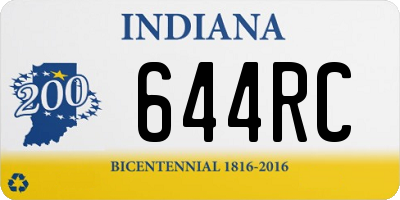 IN license plate 644RC